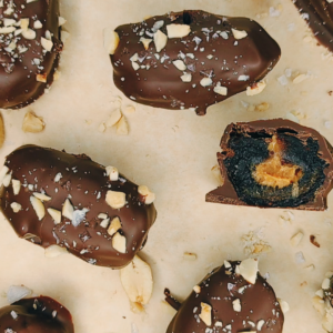 chocolate covered dates (with peanut butter)