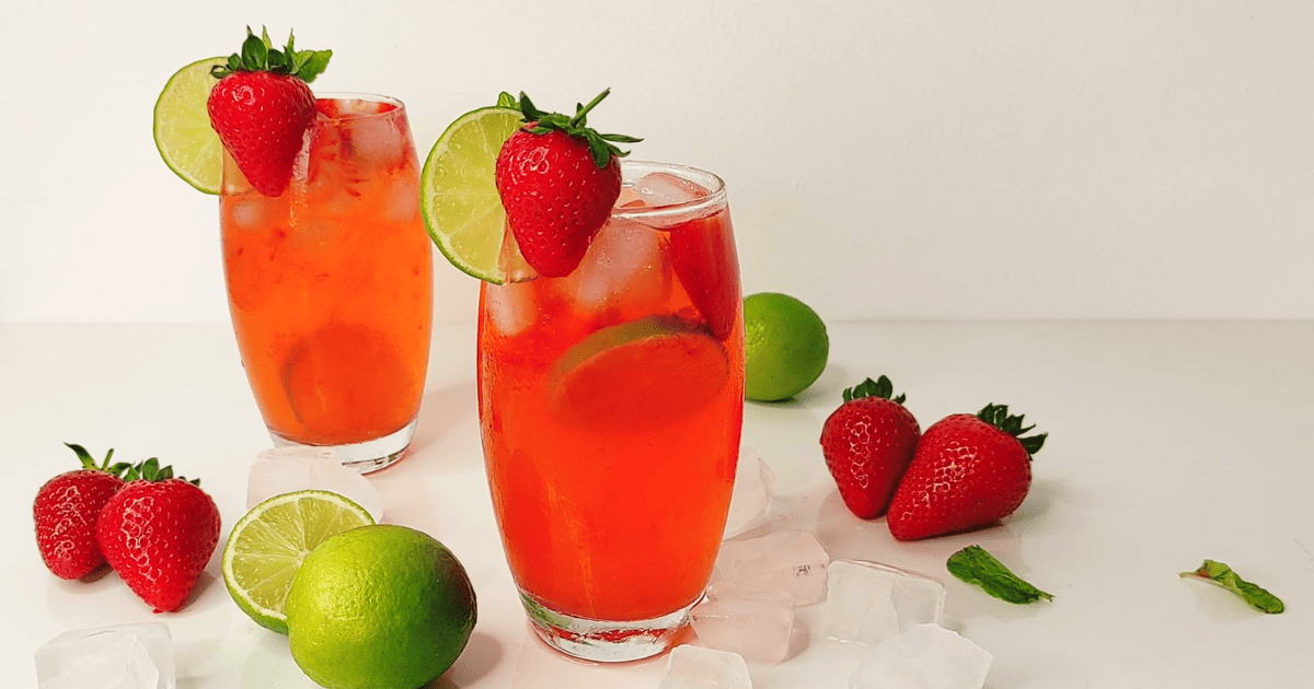 Strawberry Lime Mocktail